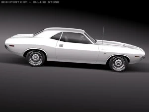 Dodge Challenger 1970 Modelo 3D