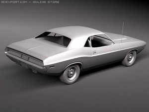 Dodge Challenger 1970 3D-Modell