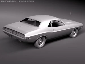 Dodge Challenger 1970 Modelo 3D