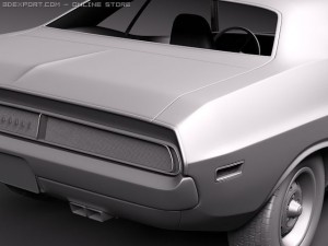 Dodge Challenger 1970 3D-Modell