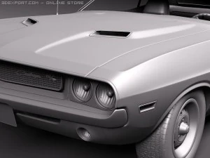 Dodge Challenger 1970 Modelo 3D