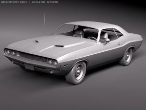 Dodge Challenger 1970 Modelo 3D