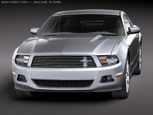 Mustang V6 2011 3D 모델