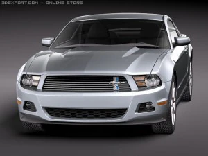 Mustang V6 2011 3D Model