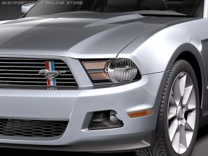 Mustang V6 2011 3D 모델