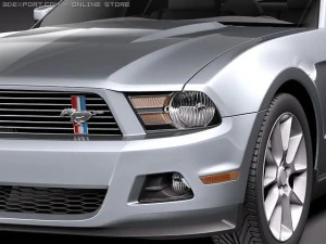 Mustang V6 2011 3D Model