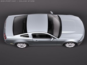Mustang V6 2011 3D 모델