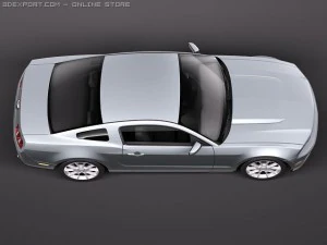Mustang V6 2011 3D Model