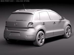 Volkswagen CrossPolo 2011 3D Model