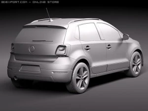 Volkswagen CrossPolo 2011 3D Model