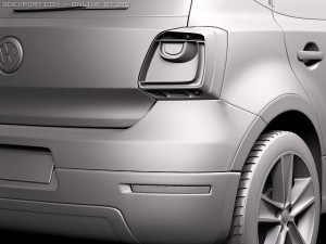 Volkswagen CrossPolo 2011 3D Model