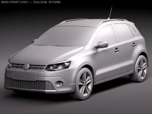 Volkswagen CrossPolo 2011 3D Model