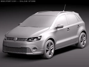 Volkswagen CrossPolo 2011 3D Model