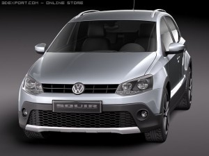 Volkswagen CrossPolo 2011 3D Model