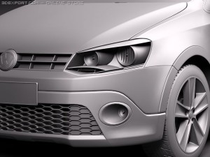 Volkswagen CrossPolo 2011 3D Model
