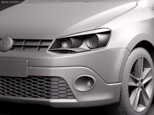 Volkswagen CrossPolo 2011 3D Model