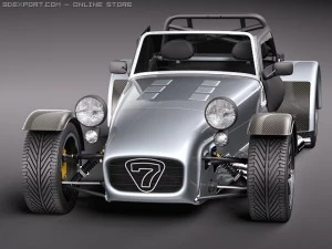 Caterham R500 Lotus 7 3D Model