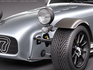 Caterham R500 Lotus 7 3D Model