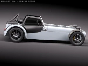 Caterham R500 Lotus 7 3D Model