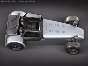 Caterham R500 Lotus 7 3D 모델