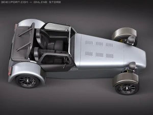 Caterham R500 Lotus 7 3D Model