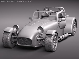 Caterham R500 Lotus 7 3D 모델
