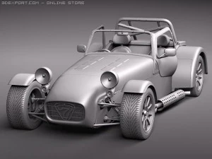 Caterham R500 Lotus 7 3D Model