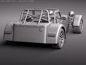 Caterham R500 Lotus 7 3D 모델