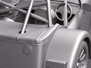 Caterham R500 Lotus 7 3D Model