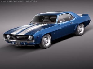 Chevrolet Camaro SS 1969 Modello 3D