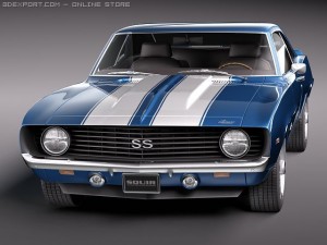 Chevrolet Camaro SS 1969 3D Model