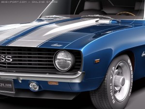 Chevrolet Camaro SS 1969 3D Model