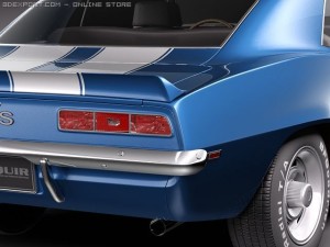 Chevrolet Camaro SS 1969 3D Model