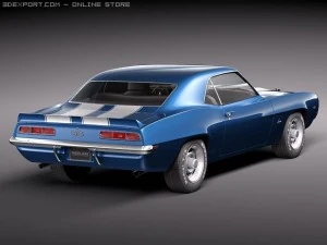 Chevrolet Camaro SS 1969 3D Model
