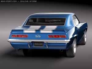 Chevrolet Camaro SS 1969 3D Model