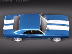 Chevrolet Camaro SS 1969 3D Model