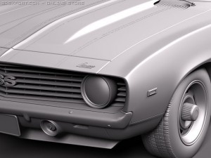 Chevrolet Camaro SS 1969 3D Model