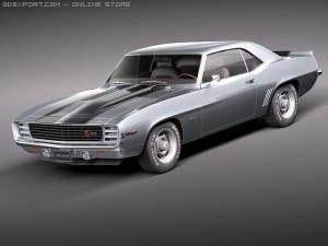 Chevrolet Camaro Z28 1969 3D Model