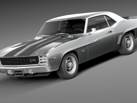 Chevrolet Camaro Z28 1969 3D 模型