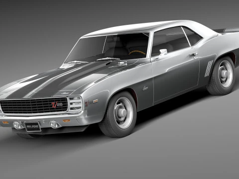 Chevrolet Camaro Z28 1969 3D Model