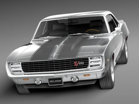 Chevrolet Camaro Z28 1969 3D Model