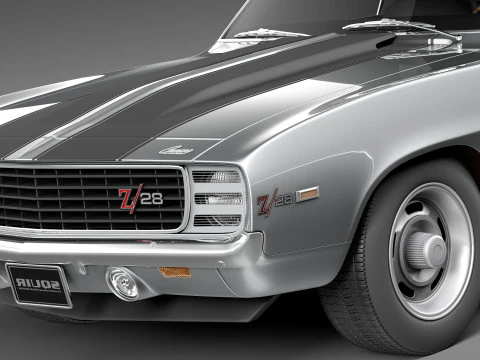 Chevrolet Camaro Z28 1969 3D Model