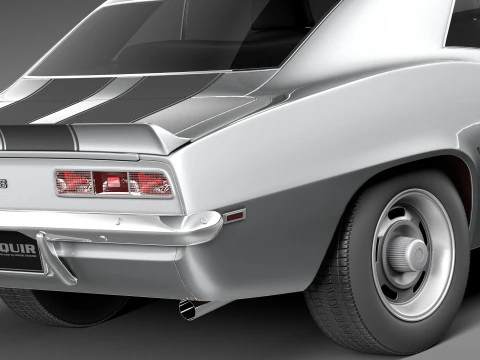 Chevrolet Camaro Z28 1969 3D Model