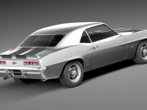 Chevrolet Camaro Z28 1969 3D Model