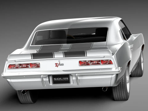 Chevrolet Camaro Z28 1969 3D Model