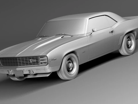 Chevrolet Camaro Z28 1969 3D Model