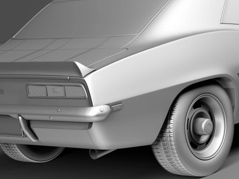 Chevrolet Camaro Z28 1969 3D Model