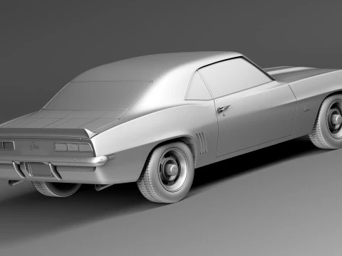 Chevrolet Camaro Z28 1969 3D Model