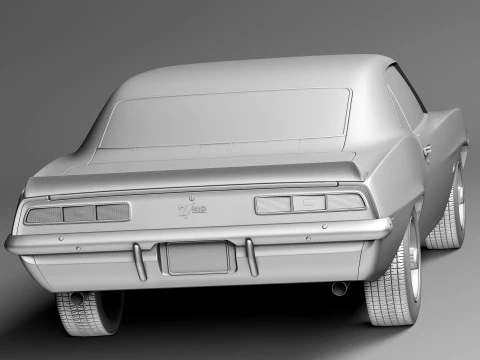 Chevrolet Camaro Z28 1969 3D Model