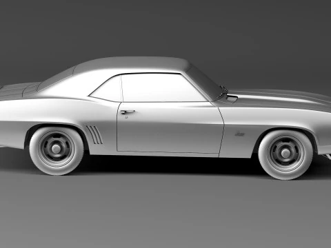 Chevrolet Camaro Z28 1969 3D Model